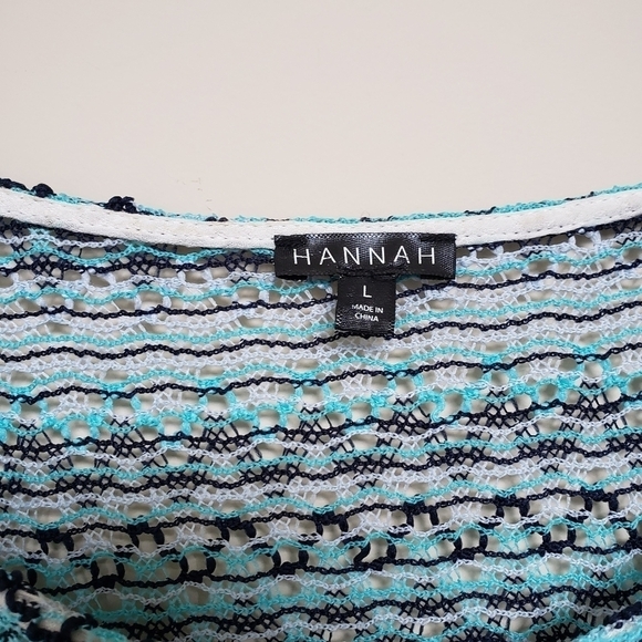 HANNAH Blue Fringe Blouse - Picture 2 of 6